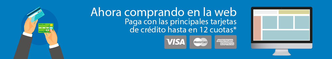 Podes pagar con tus Tarjetas de Credito